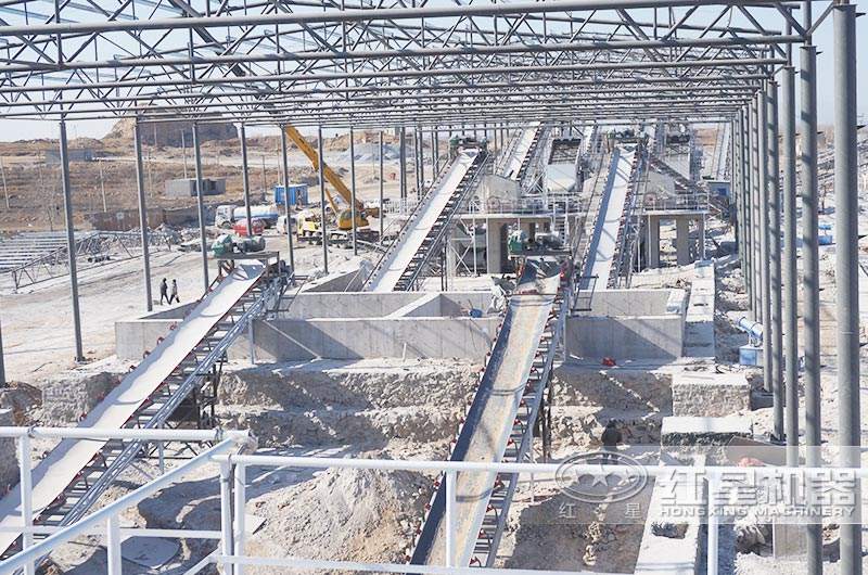 江西砂巖全自動環(huán)保石子生產線現場圖2