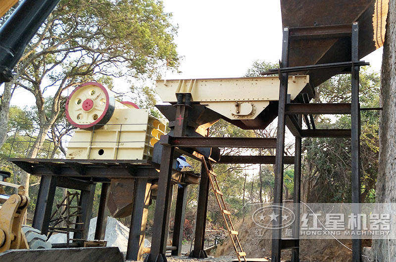 大型砂石生產(chǎn)現(xiàn)場，用戶非常滿意