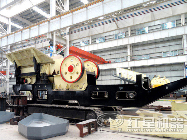 時產(chǎn)50噸混凝土塊移動破碎站履帶式 時產(chǎn)50噸混凝土塊移動破碎站履帶式