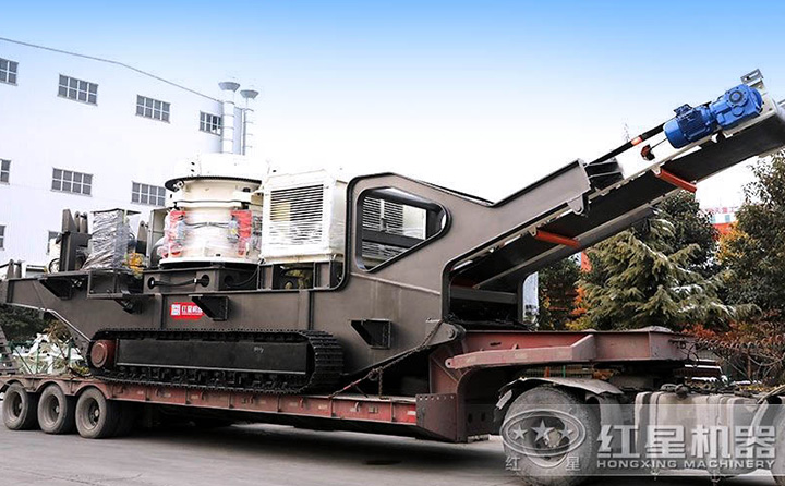 大中型履帶移動圓錐篩分一體機