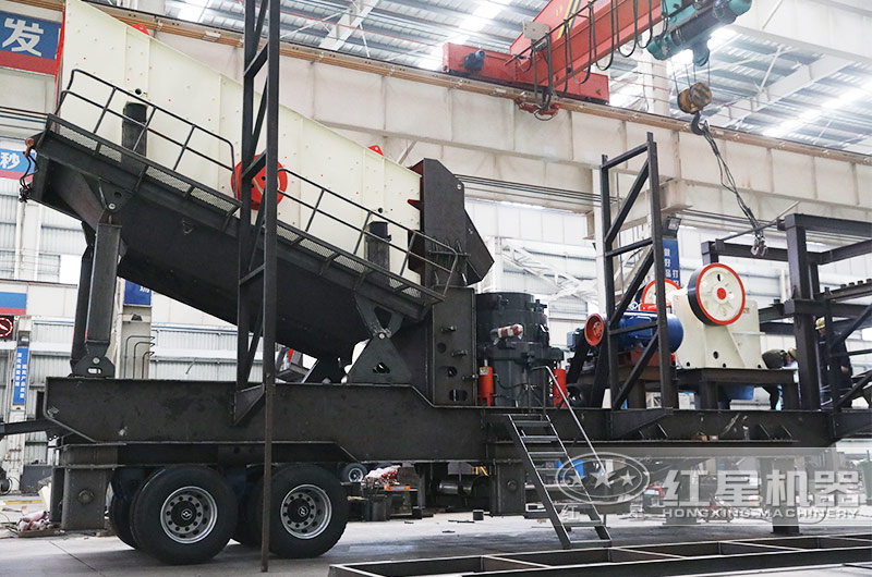 四組合大型汽車載石子破碎機