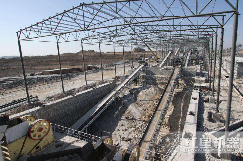 時(shí)產(chǎn)500噸石灰石制砂生產(chǎn)線(xiàn),配置合理