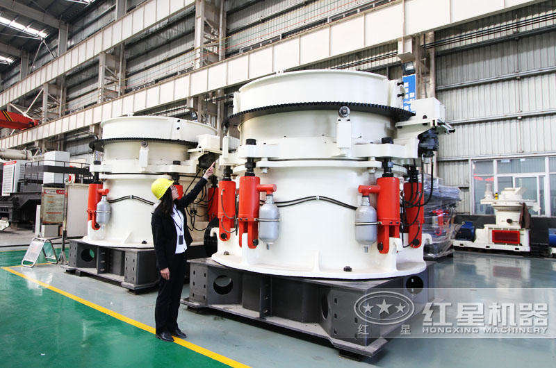 多缸液壓圓錐破碎機，粒形呈立方體狀