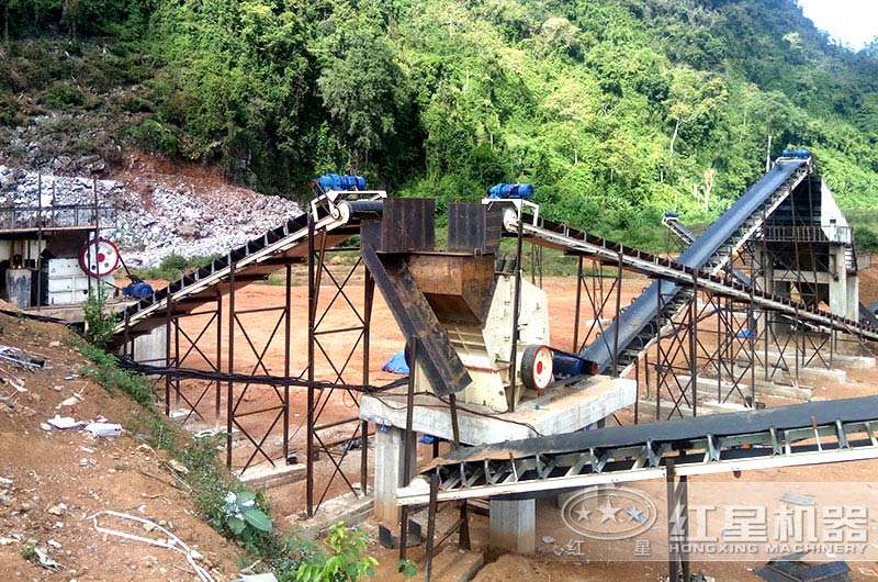 固定式混凝土粉碎機現場 固定式混凝土粉碎機現場