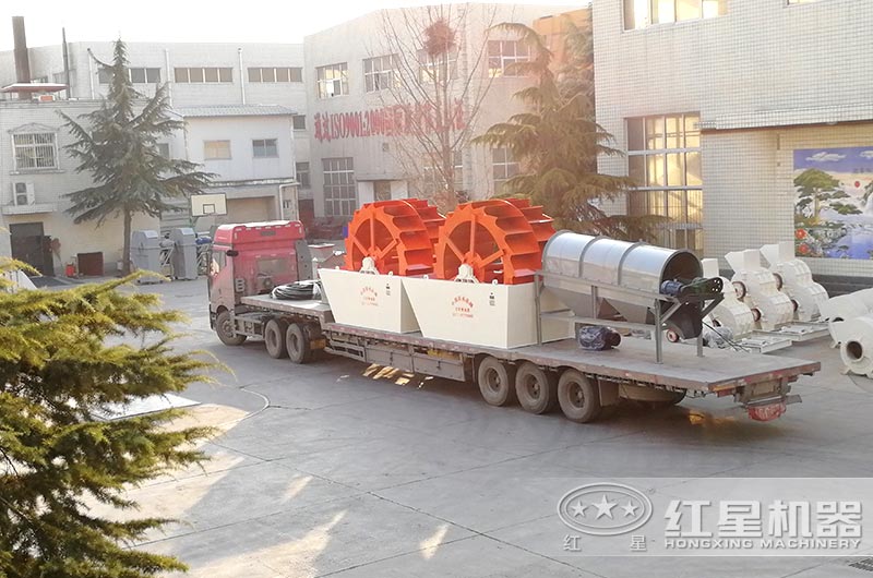 小型洗砂機設備發往河南周口 小型洗砂機設備發往河南周口