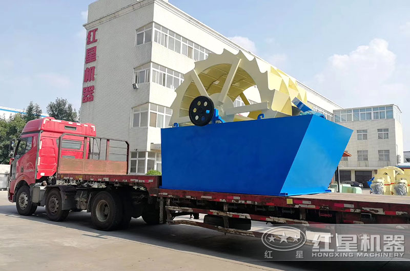 每小時產50噸輪式洗砂機設備發貨 每小時產50噸輪式洗砂機設備發貨