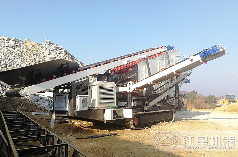 時產280噸履帶移動建筑垃圾處理生產線 時產280噸履帶移動建筑垃圾處理生產線