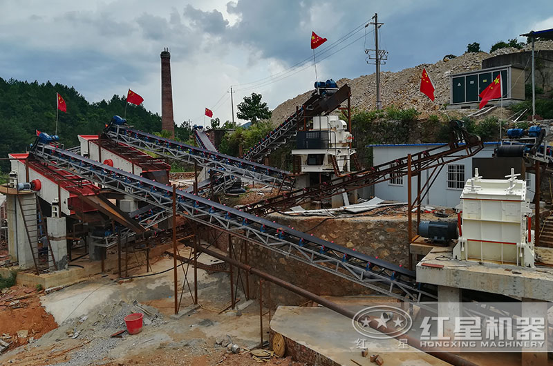 片石加工碎石生產客戶現場 片石加工碎石生產客戶現場